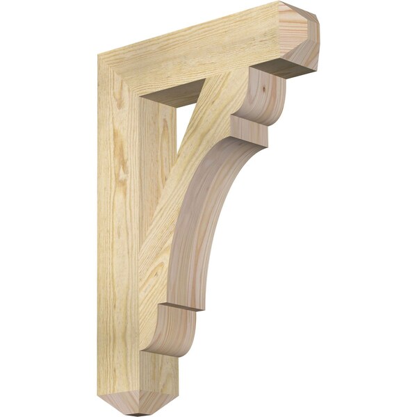 Ekena Millwork Olympic Craftsman Rough Sawn Bracket, Douglas Fir, 4"W x 18"D x 26"H BKT04X18X26OLY04RDF - main